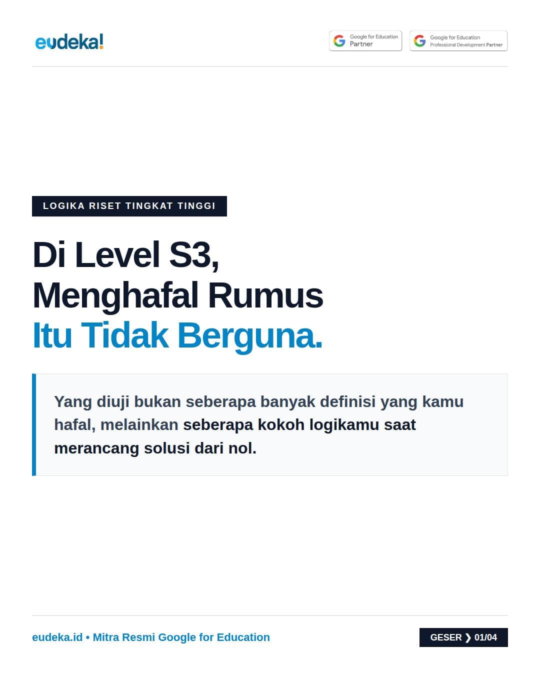 Di Level S3 Menghafal Rumus Tak Berguna: Cara Melatih Logika Riset Tingkat Tinggi Bareng Gemini AI